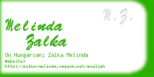 melinda zalka business card